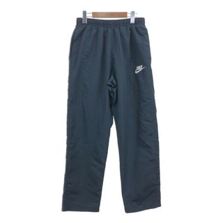 ナイキ(NIKE)のNIKE ナイキ ナイロン トラックパンツ スポーツ ブラック (メンズ L) 中古 古着 Q2385(その他)