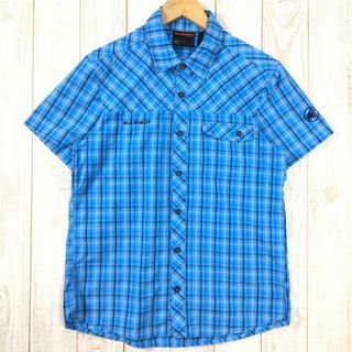 マムート(Mammut)のMENs M マムート アスコ ショートスリーブ シャツ Asko Short Sleeve Shirt 速乾 ナイロン/ポリエステル MAMMUT 1030-01532 ブルー系(その他)