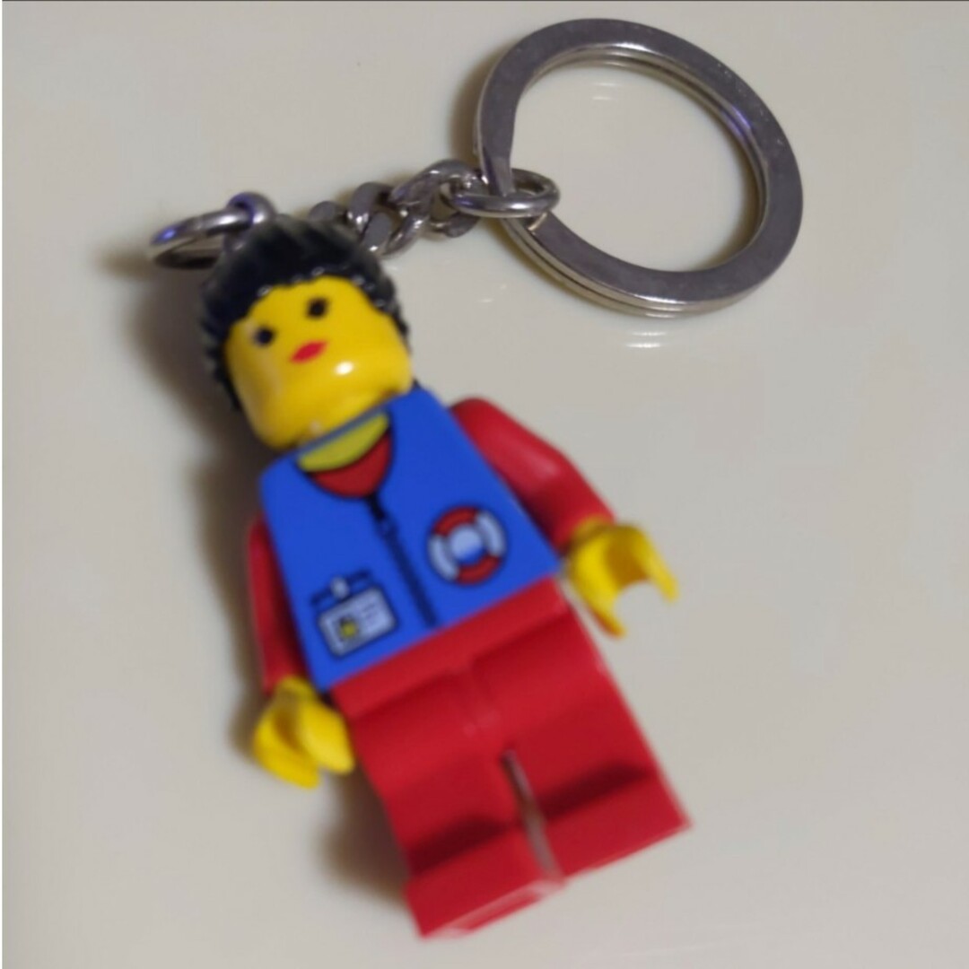 Lego(レゴ)のレゴ　LEGOキーホルダー　女のコ　ポニーテール エンタメ/ホビーのアニメグッズ(キーホルダー)の商品写真