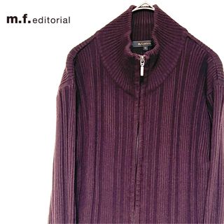 m.f.editorial ジップアップ ニット セーター ワインレッド