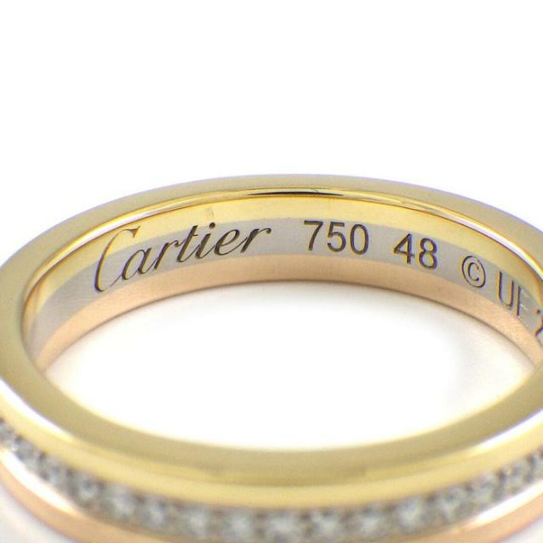 Cartier(カルティエ)のカルティエ Cartier リング ヴァンドーム ウェディング B4052948 トリニティ フルサークル エタニティ スリーカラー ダイヤモンド K18PG K18WG K18YG 8号 / #48 【箱・保付き】 【中古】 レディースのアクセサリー(リング(指輪))の商品写真
