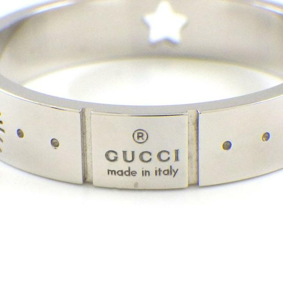 Gucci(グッチ)のグッチ GUCCI リング アイコン スター 607339 J8502 9000 インターロッキングG GG ロゴ K18WG 15号 / #16 【中古】 レディースのアクセサリー(リング(指輪))の商品写真