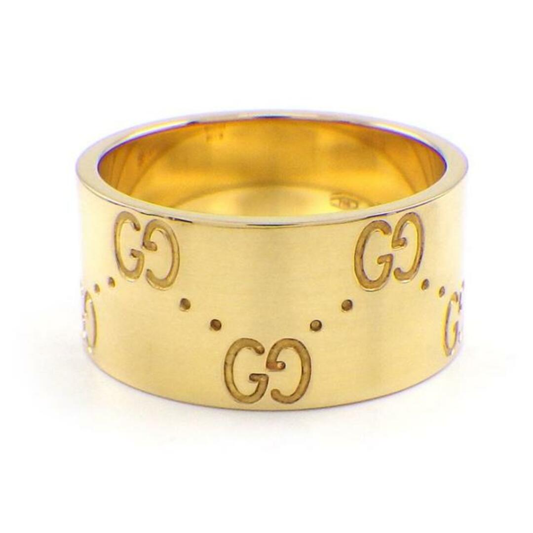 Gucci(グッチ)のグッチ GUCCI リング アイコン ワイド GG ロゴ K18YG 11.5号 / #12 【中古】 レディースのアクセサリー(リング(指輪))の商品写真