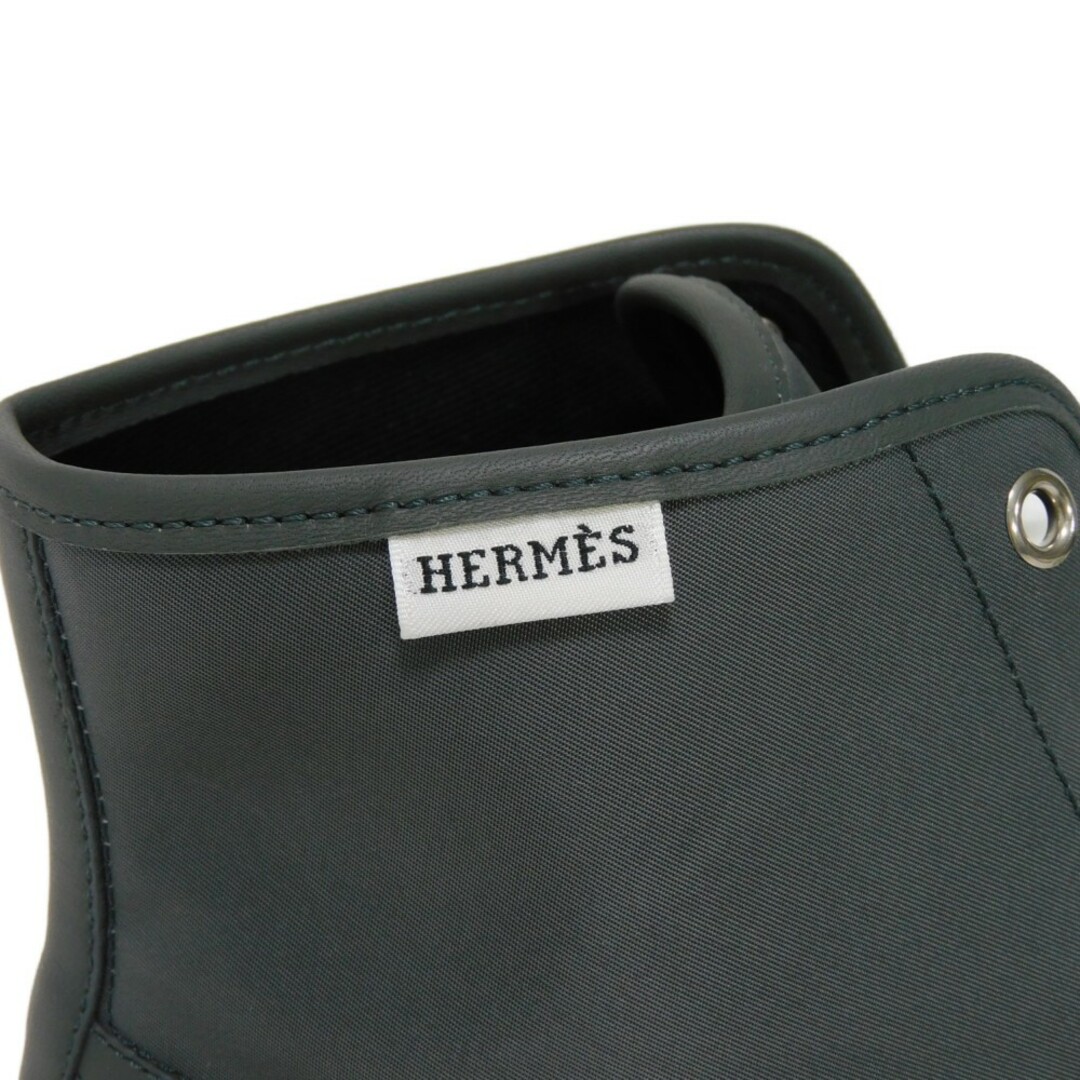 Hermes(エルメス)のHERMES エルメス エクスプレス 44 ハイトップ ハイカット 7ホール ダークグレー 28cm ロゴ ナイロン グリ スニーカー メンズの靴/シューズ(スニーカー)の商品写真