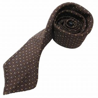 タイユアタイ(TIE YOUR TIE)のタイ ユア タイ 美品 セッテピエゲ ネクタイ ビジネス シルク 茶 IBO48(ネクタイ)