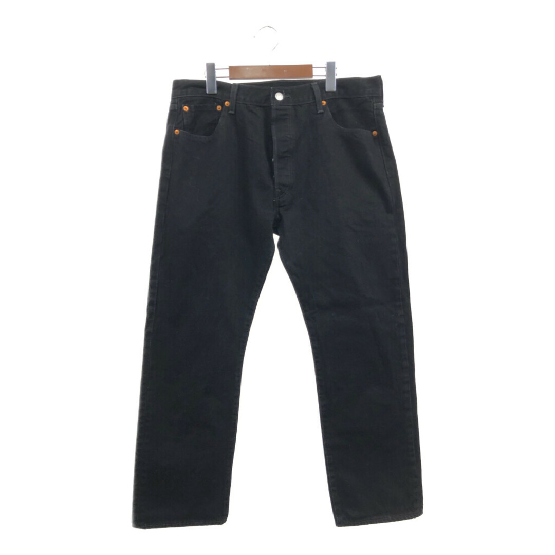 Levi's(リーバイス)のLevi's リーバイス 501 デニムパンツ アメカジ ブラック (メンズ W36L30) 中古 古着 Q2449 メンズのパンツ(その他)の商品写真