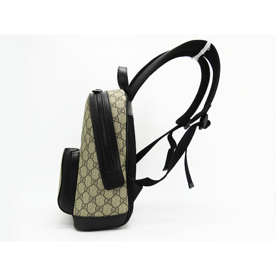 Gucci(グッチ)の新古品グッチGGスプリームバックパックリュックサックベージュブラック レディースのバッグ(リュック/バックパック)の商品写真