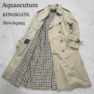 アクアスキュータム(AQUA SCUTUM)の現行美品　アクアスキュータム　トレンチ　英国製　キングスゲート　NewAqua5(トレンチコート)