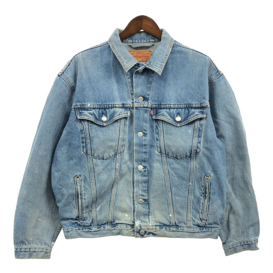 Levi's(リーバイス)のカナダ製 Levi's リーバイス 75525-4891 デニム トラッカージャケット アメカジ ブルー (メンズ L) 中古 古着 Q2455 メンズのジャケット/アウター(その他)の商品写真