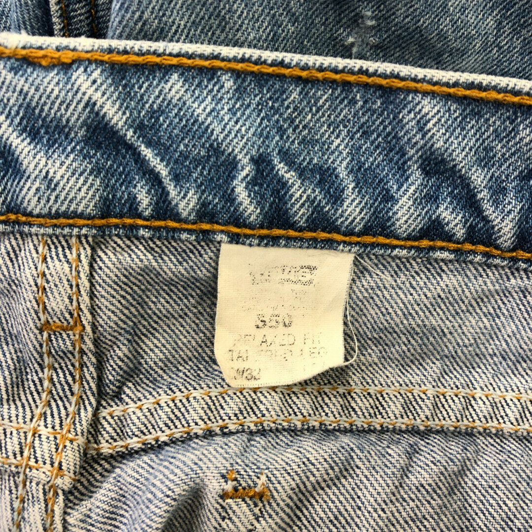 Levi's(リーバイス)の90年代 Levi's リーバイス 550 テーパード デニムパンツ アメカジ オレンジタブ ブルー (メンズ W34 L32) 中古 古着 Q2462 メンズのパンツ(デニム/ジーンズ)の商品写真