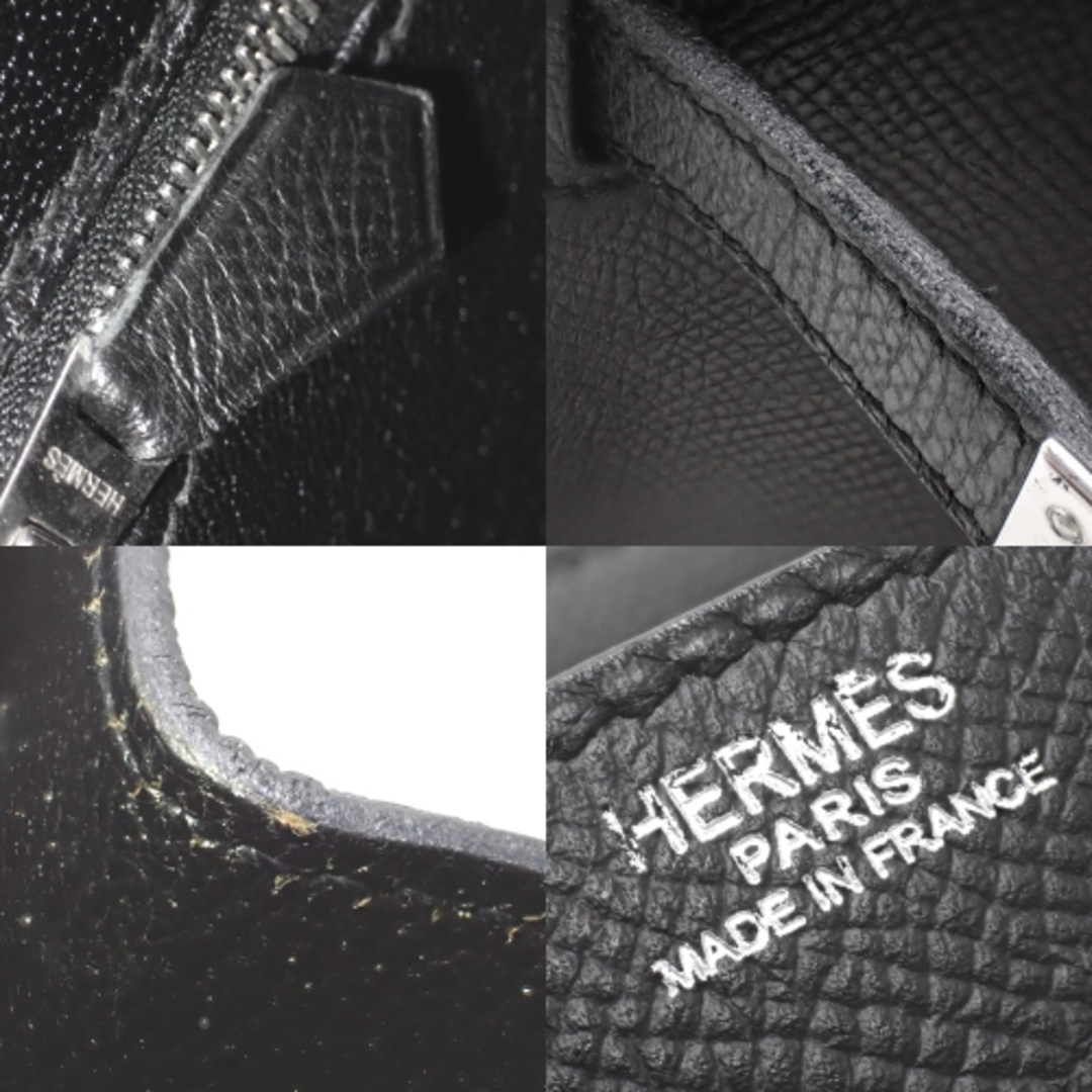 Hermes(エルメス)のHERMES(エルメス) バーキン 25 ブラック黒 ヴォーエプソン パラジウム金具 シルバー金具 □K刻印 ハンドバッグ トートバッグ レディース 40802090997【中古】【アラモード】 レディースのバッグ(ハンドバッグ)の商品写真