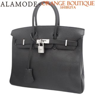 エルメス(Hermes)のHERMES(エルメス) バーキン 25 ハンドバッグ トートバッグ ヴォーエプソン パラジウム金具 ブラック黒 シルバー金具 □K刻印 レディース 40802090997【中古】【アラモード】(ハンドバッグ)