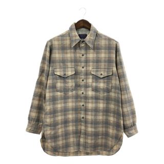 ペンドルトン(PENDLETON)の70年代 USA製 PENDLETON ペンドルトン フランネルシャツ アメカジ ヴィンテージ チェック (メンズ 16 1/2) 中古 古着 Q2472(シャツ)