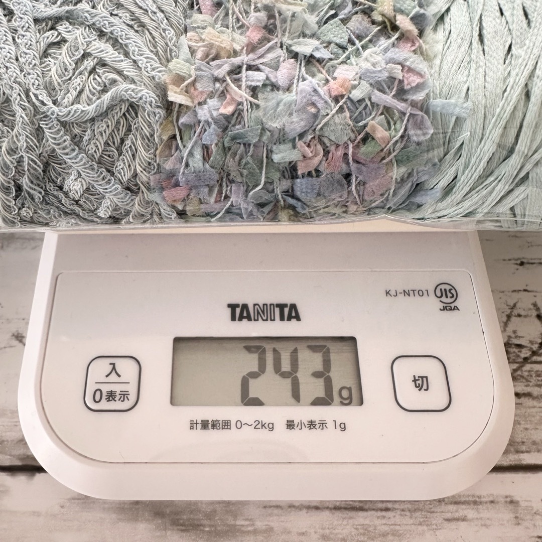 素材糸  色々セットG❀ ブルーグリーン系♡  ファンシーヤーン  手染め糸 ハンドメイドの素材/材料(生地/糸)の商品写真