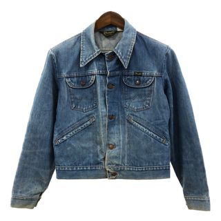 Wrangler - 80年代 USA製 Wrangler ラングラー 126MJ デニムジャケット アメカジ ブルー (メンズ 40) 中古 古着 Q2480