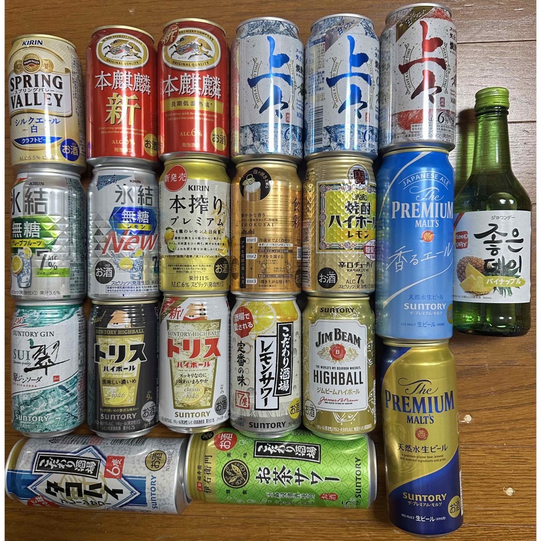 キリン(キリン)のビール　お酒　21本　セット　まとめて　銘柄　バラバラ 食品/飲料/酒の酒(ビール)の商品写真