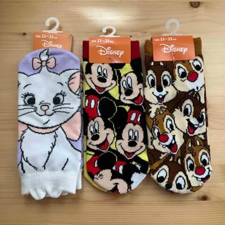 Disney - ディズニー 靴下 3足セット 23~25㎝