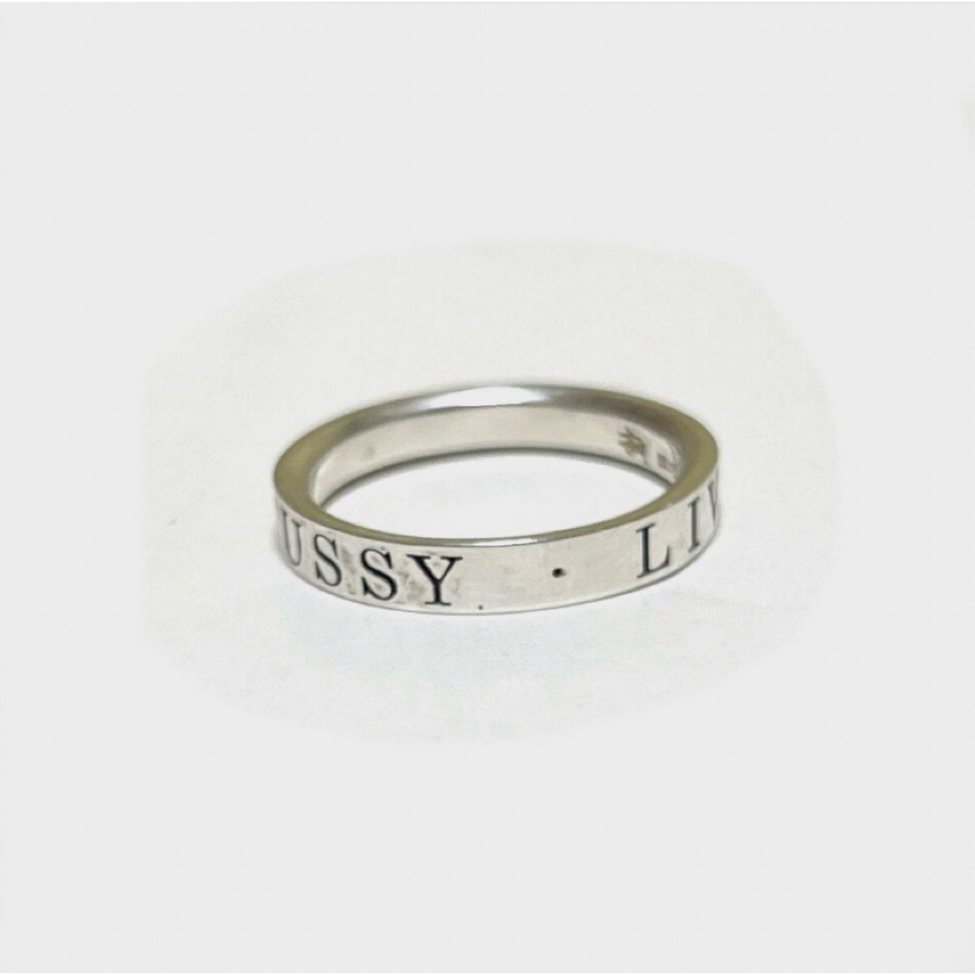 STUSSY(ステューシー)のSTUSSYステューシー/ SILVER ロゴ リング約16号位 メンズのアクセサリー(リング(指輪))の商品写真