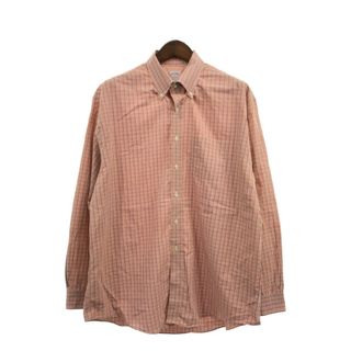 ブルックスブラザース(Brooks Brothers)のBrooks Brothers ブルックスブラザーズ ボタンダウン 長袖シャツ チェック マルチカラー (メンズ XL) 中古 古着 Q2548(シャツ)