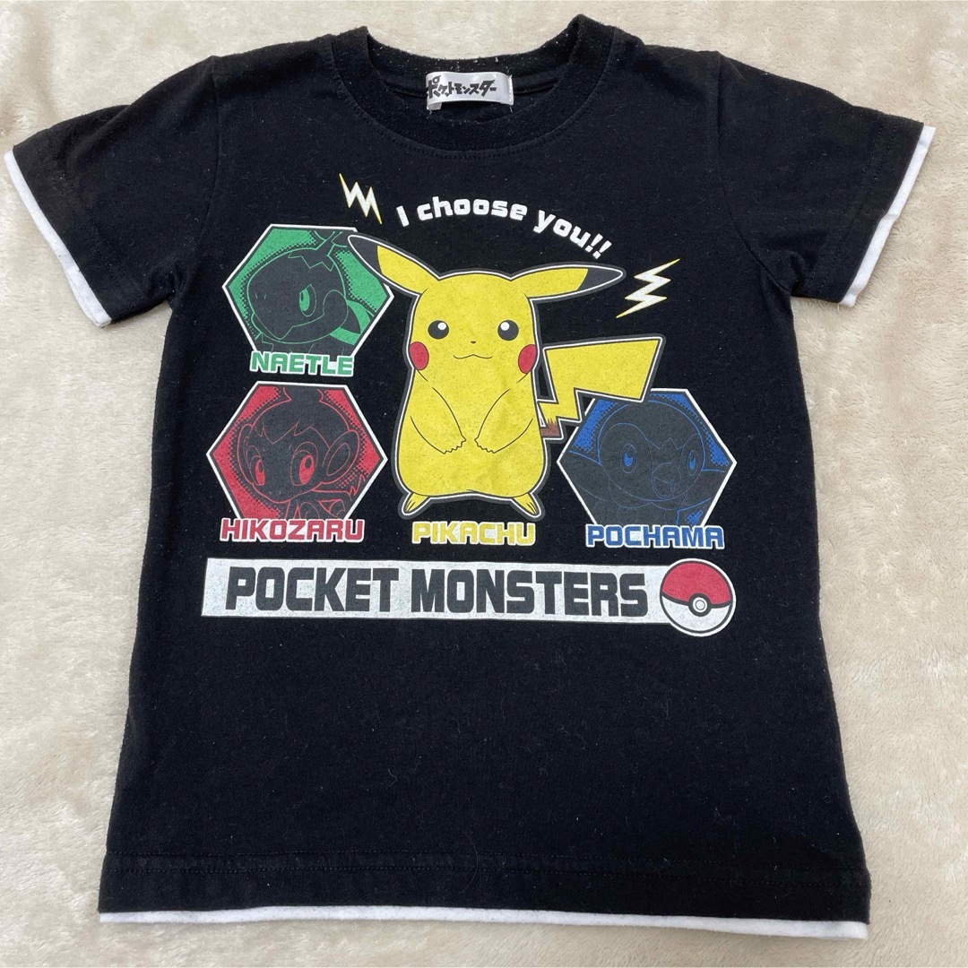 ポケモン(ポケモン)の•子ども服　半袖　Tシャツ　ポケモン　サイズ110 キッズ/ベビー/マタニティのキッズ服男の子用(90cm~)(Tシャツ/カットソー)の商品写真