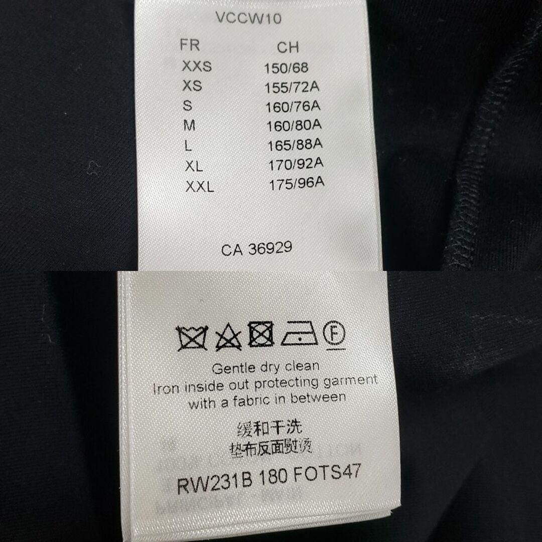 LOUIS VUITTON(ルイヴィトン)のLOUIS VUITTON ルイヴィトン 半袖Ｔシャツ メタリックジッププリント Mサイズ 1ABE1K ブラック/180347【中古】 メンズのトップス(Tシャツ/カットソー(半袖/袖なし))の商品写真