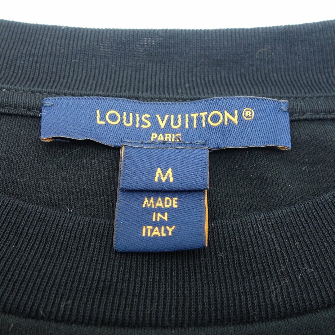 LOUIS VUITTON(ルイヴィトン)のLOUIS VUITTON ルイヴィトン 半袖Ｔシャツ メタリックジッププリント Mサイズ 1ABE1K ブラック/180347【中古】 メンズのトップス(Tシャツ/カットソー(半袖/袖なし))の商品写真