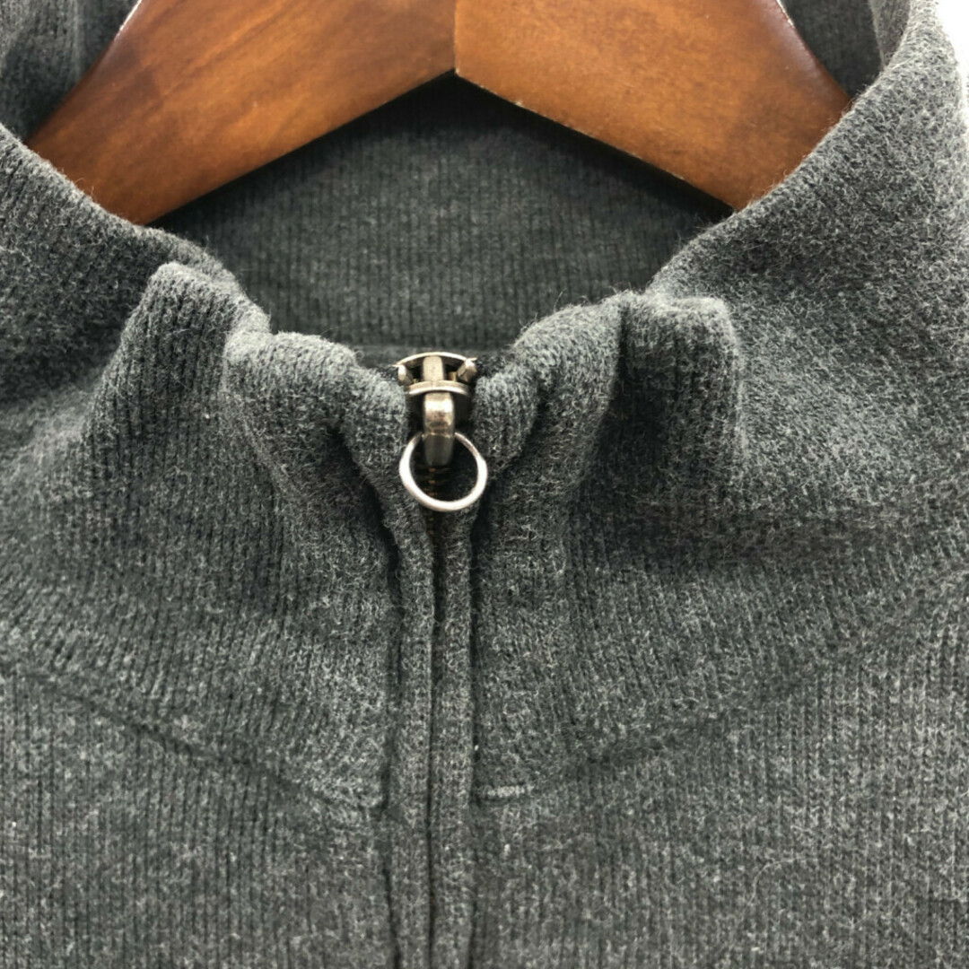 POLO RALPH LAUREN(ポロラルフローレン)のPolo by Ralph Lauren ポロ ラルフローレン ハーフジップ ドライバーズニット セーター グレー (メンズ XL) 中古 古着 Q2573 メンズのトップス(ニット/セーター)の商品写真