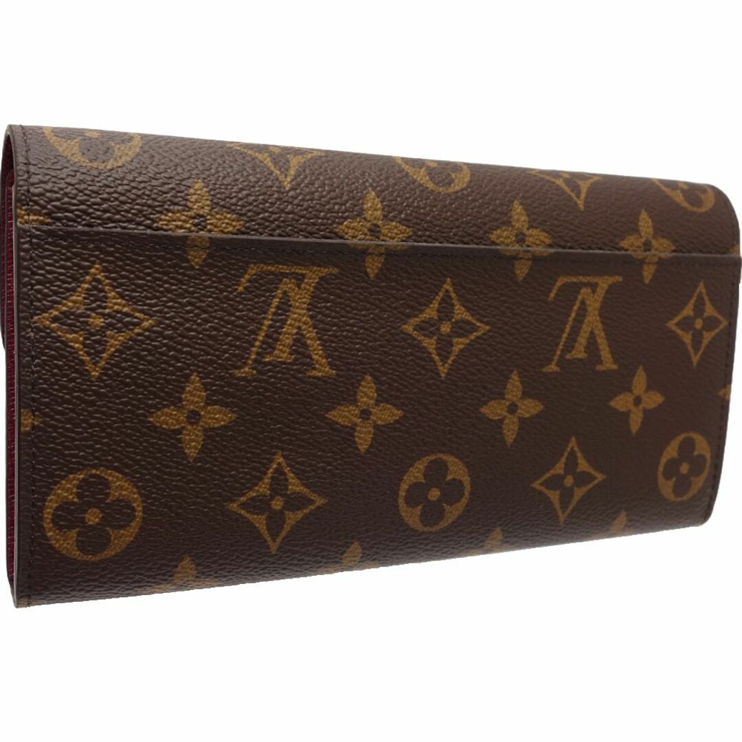 LOUIS VUITTON(ルイヴィトン)のLOUIS VUITTON ルイヴィトン モノグラム 長財布 ポルトフォイユ サラ M62234 ブラウン フューシャピンク/180355【中古】 レディースのファッション小物(財布)の商品写真