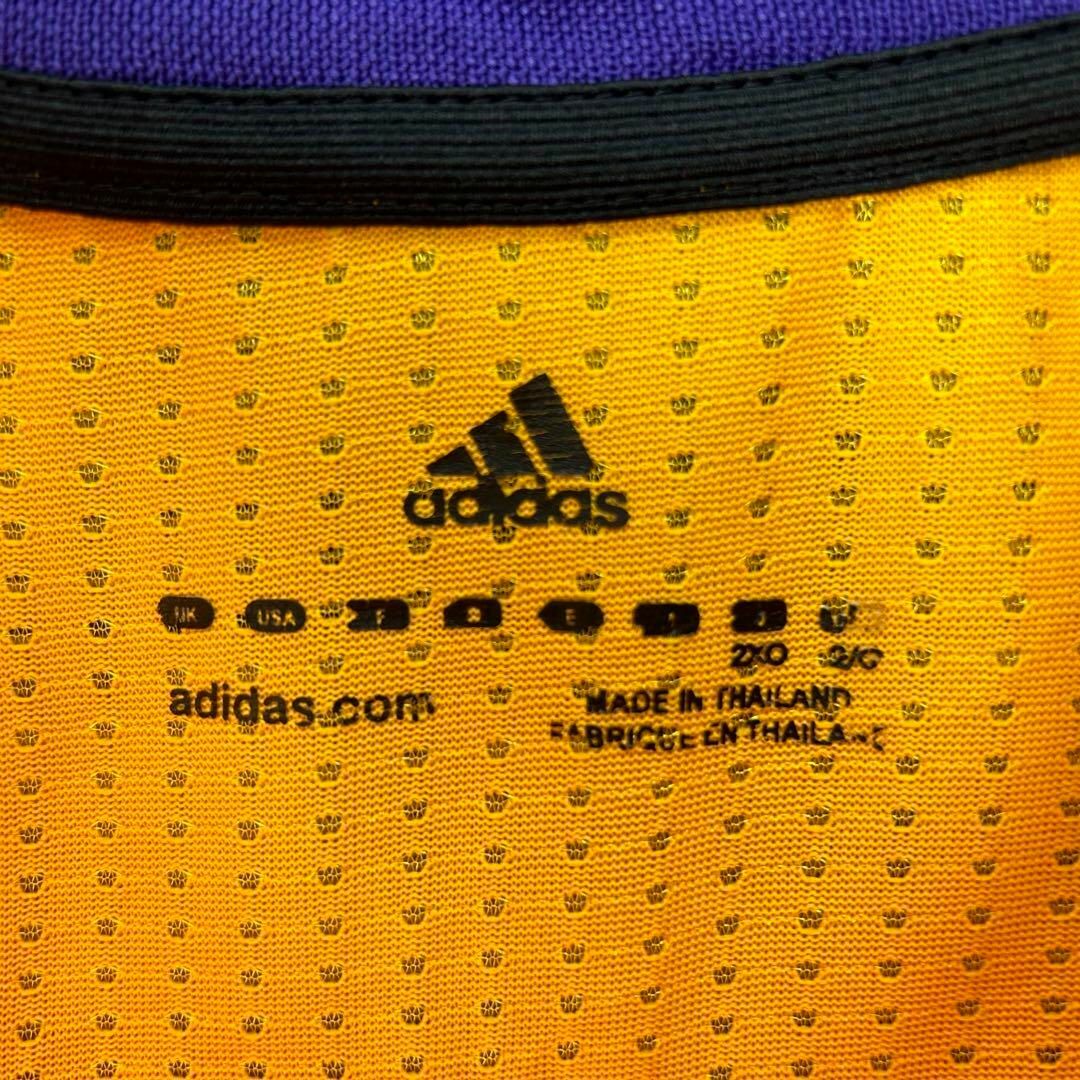 adidas(アディダス)のアディダス NBA 全刺繍 レイカーズ ゲームシャツ タンクトップ 美品 XXL メンズのトップス(タンクトップ)の商品写真