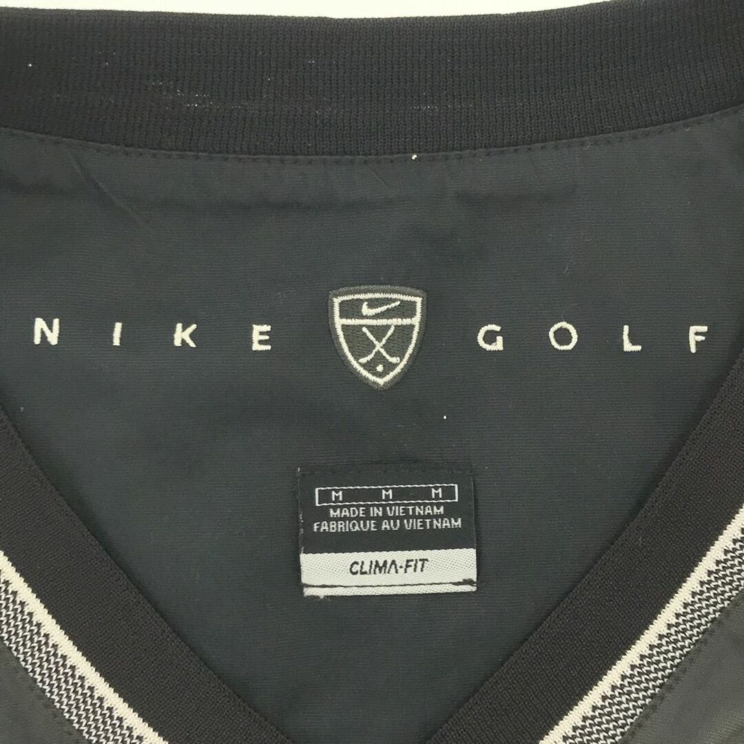 NIKE(ナイキ)のナイキゴルフ ゴルフ 長袖 スニードジャック ウェア M ブラック NIKE GOLF メンズ 古着 【240329】 スポーツ/アウトドアのゴルフ(ウエア)の商品写真