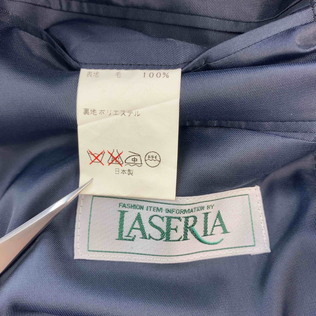LASERIA ラセリア メンズ テーラードジャケット セットアップ パンツ ストライプ メンズのスーツ(セットアップ)の商品写真