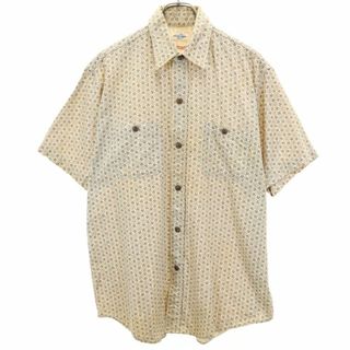 シュガーケーン(Sugar Cane)のシュガーケーン 東洋エンタープライズ 総柄 半袖 シャツ L ベージュ系 SUGAR CANE メンズ 古着 【240329】(シャツ)