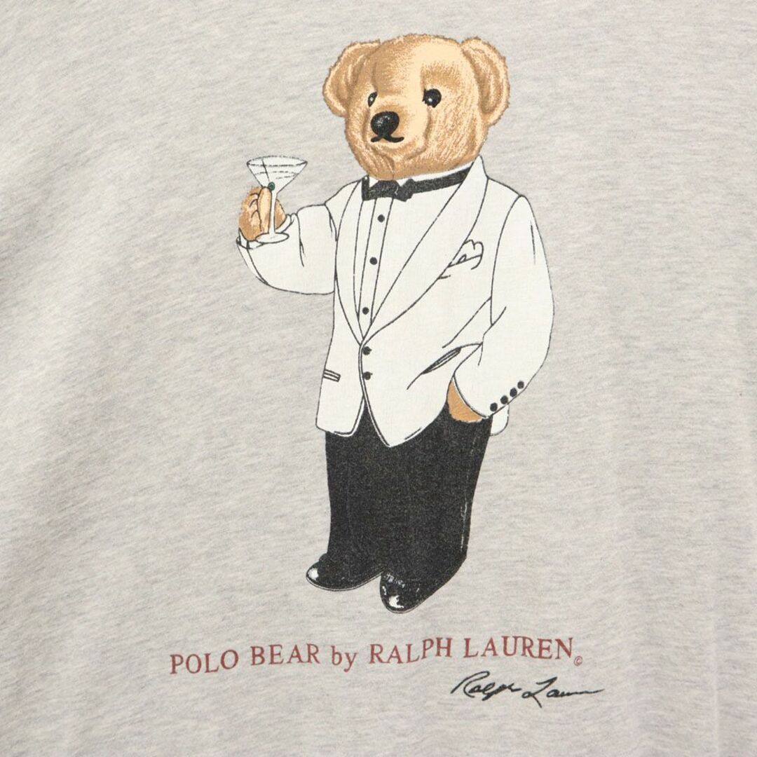 ポロバイラルフローレン 90s USA製 オールド ポロベア プリント 半袖 Tシャツ M グレー Polo by Ralph Lauren メンズ 古着 【240329】 メール便可 メンズのトップス(Tシャツ/カットソー(半袖/袖なし))の商品写真