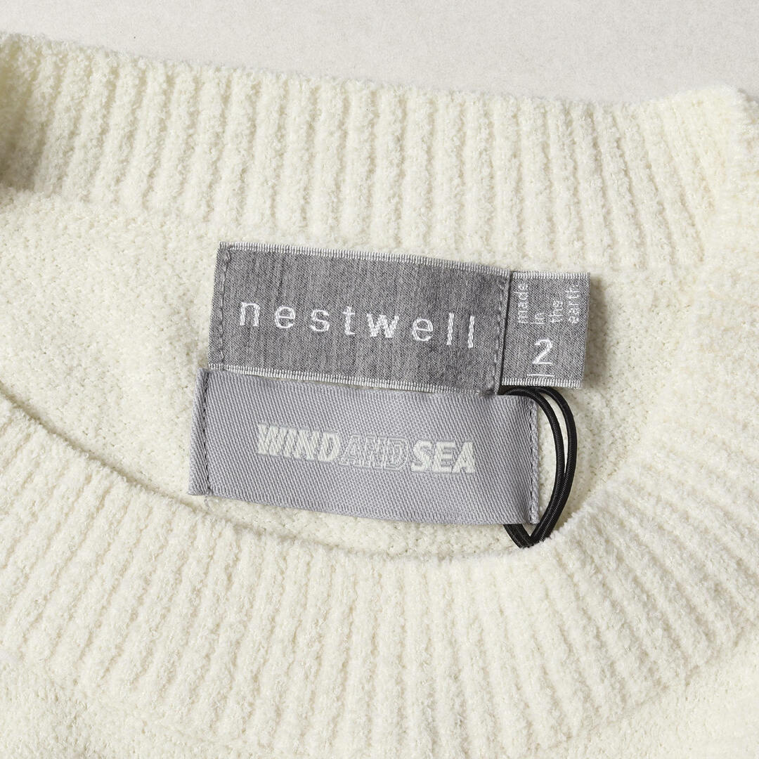 WIND AND SEA(ウィンダンシー)の新品 WIND AND SEA ウィンダンシー Tシャツ サイズ:M 22SS nestwell オーバーサイズ クルーネック 半袖Tシャツ S/S tee アイボリー トップス カットソー【メンズ】 メンズのトップス(Tシャツ/カットソー(半袖/袖なし))の商品写真