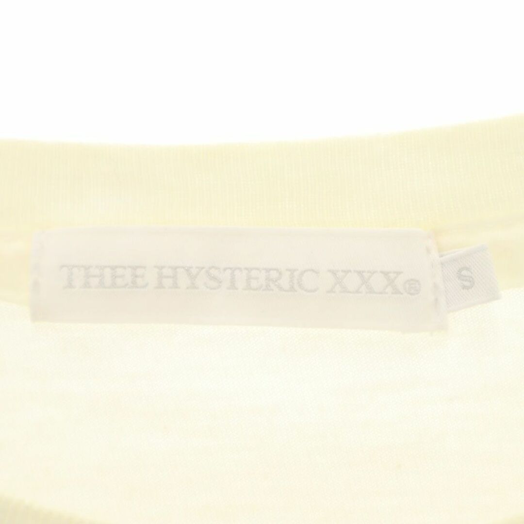 Thee Hysteric XXX(ジィヒステリックトリプルエックス)のジィヒステリックトリプルエックス 日本製 両面プリント 半袖 Tシャツ S アイボリー系 Thee Hysteric XXX メンズ 古着 【240329】 メール便可 メンズのトップス(Tシャツ/カットソー(半袖/袖なし))の商品写真