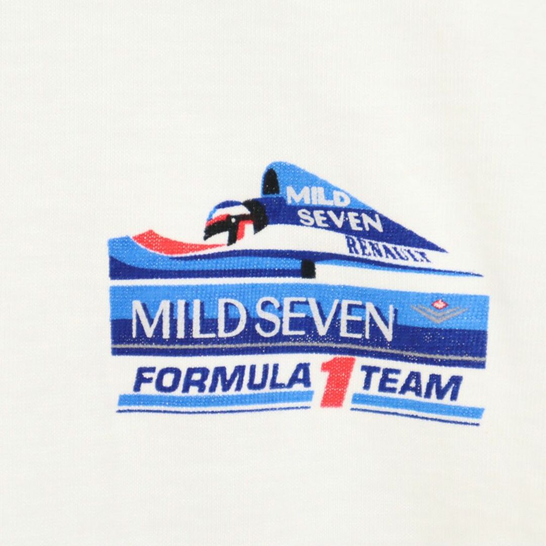 ベネトンフォーミュラワン プリント 半袖 Tシャツ F ホワイト Benetton Formula 1 メンズ 古着 【240329】 メール便可 メンズのトップス(Tシャツ/カットソー(半袖/袖なし))の商品写真