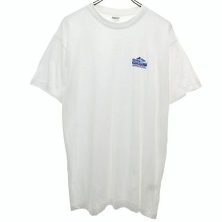 ベネトンフォーミュラワン プリント 半袖 Tシャツ F ホワイト Benetton Formula 1 メンズ 古着 【240329】 メール便可(Tシャツ/カットソー(半袖/袖なし))