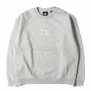 新品 KITH NYC キス ニューヨークシティー スウェット サイズ:L 21AW Cyber Monday 2021 BOXロゴ クルーネック スウェットシャツ Cyber Monday Crewneck グレー(Astronaut) トップス トレーナー【メンズ】(スウェット)