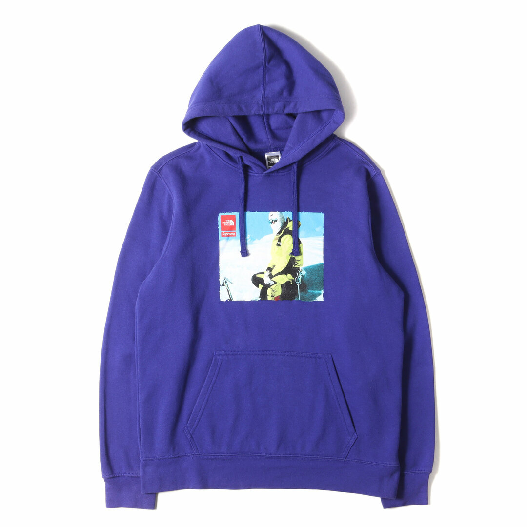 Supreme(シュプリーム)のSupreme シュプリーム パーカー サイズ:M 18AW THE NORTH FACE ノースフェイス フォトプリント スウェットパーカー Pullover Hoodie ロイヤル トップス フーデッド スウェットシャツ【メンズ】【中古】 メンズのトップス(パーカー)の商品写真