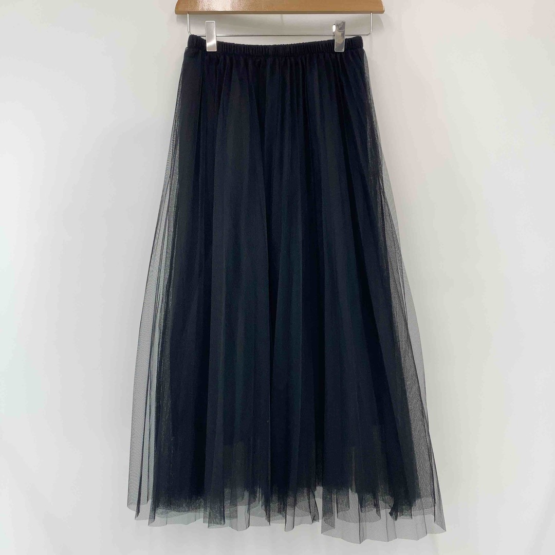 Myu ミュー レディース ロングスカート チュールスカート ブラック レディースのスカート(ひざ丈スカート)の商品写真