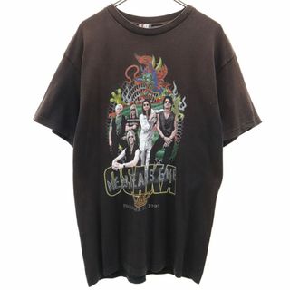 ジャイアント(Giant)のジャイアント 90s エアロスミス ジャパンツアー プリント エアロスミス 半袖 Tシャツ ブラウン giant バンT メンズ 古着 【240329】 メール便可(Tシャツ/カットソー(半袖/袖なし))