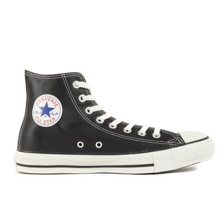 コンバース(CONVERSE)のCONVERSE コンバース サイズ:27.0cm LEATHER ALL STAR HI (1C023) レザー オールスター ハイカット スニーカー シューズ 靴 ブラック 黒 US8.5【メンズ】【中古】(スニーカー)