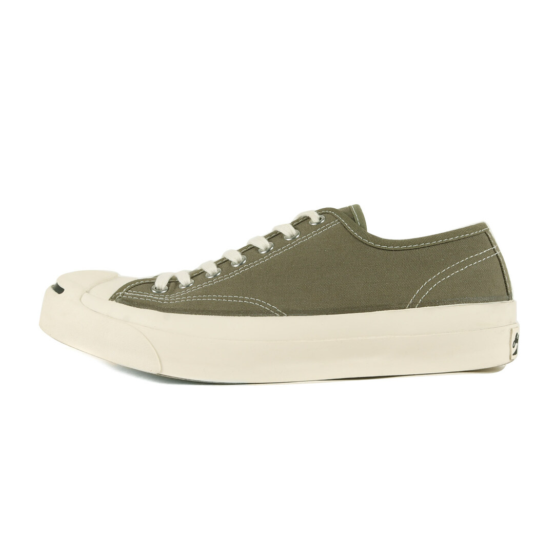 CONVERSE(コンバース)のCONVERSE ADDICT コンバース アディクト サイズ:26.0cm 21SS JACK PURCELL CANVAS (1CL858) ジャックパーセル キャンバス VIBRAM MEGAGRIP ローカット スニーカー シューズ 靴 カーキ US7.5【メンズ】【中古】 メンズの靴/シューズ(スニーカー)の商品写真