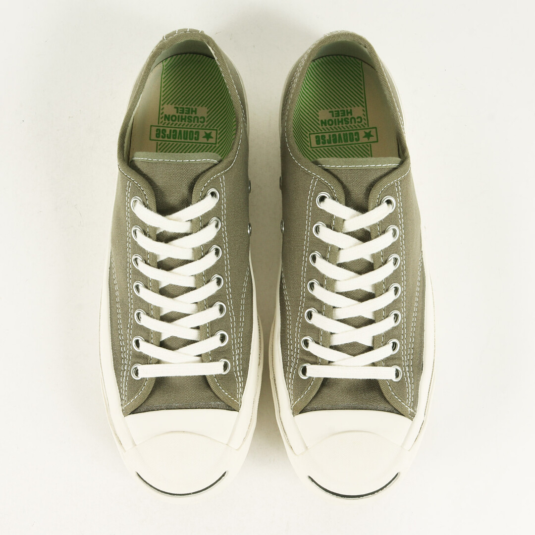 CONVERSE(コンバース)のCONVERSE ADDICT コンバース アディクト サイズ:26.0cm 21SS JACK PURCELL CANVAS (1CL858) ジャックパーセル キャンバス VIBRAM MEGAGRIP ローカット スニーカー シューズ 靴 カーキ US7.5【メンズ】【中古】 メンズの靴/シューズ(スニーカー)の商品写真