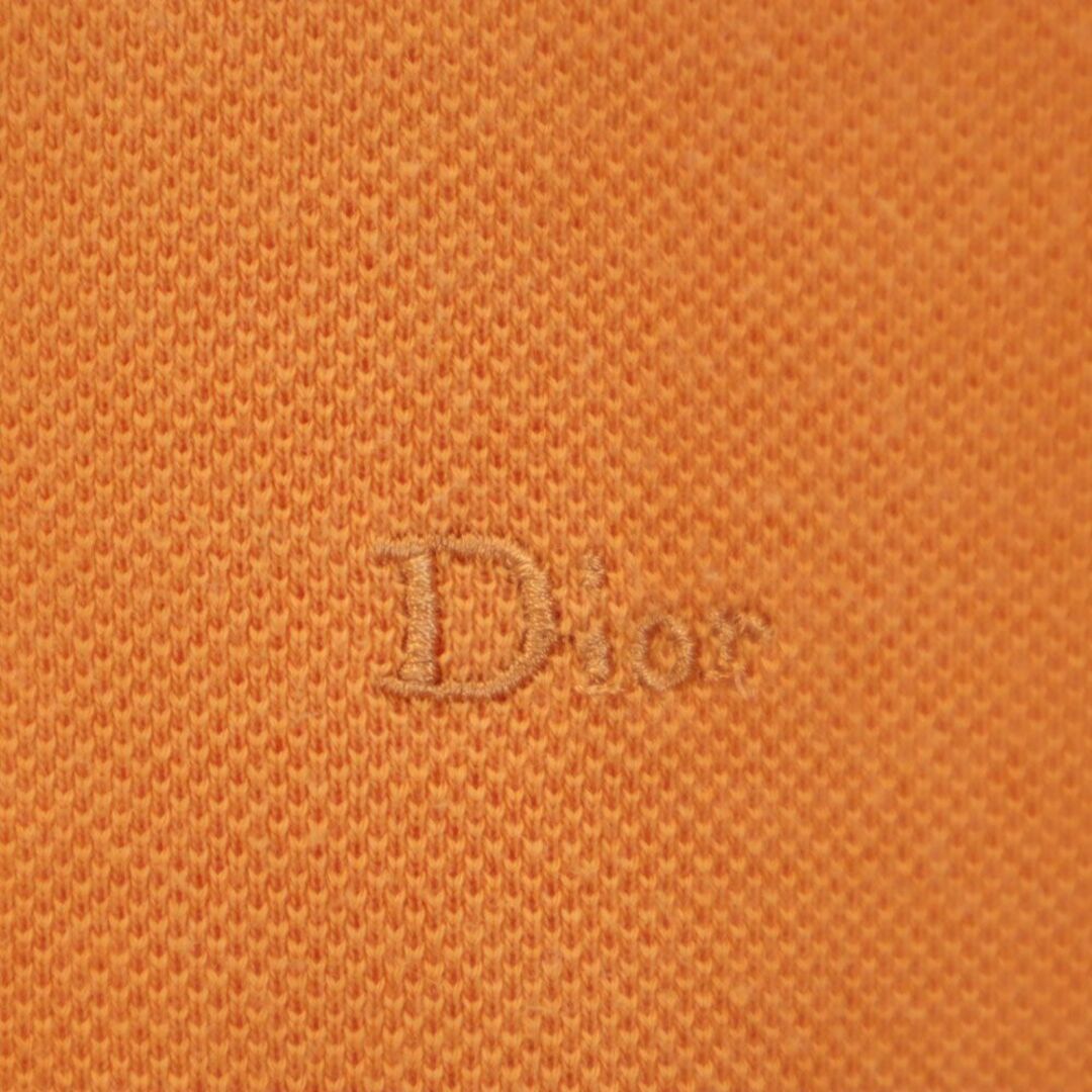 Christian Dior(クリスチャンディオール)のクリスチャンディオール 90s オールド 半袖 ポロシャツ M オレンジ Christian Dior MONSIEUR 鹿の子地 メンズ 古着 【240329】 メール便可 メンズのトップス(ポロシャツ)の商品写真