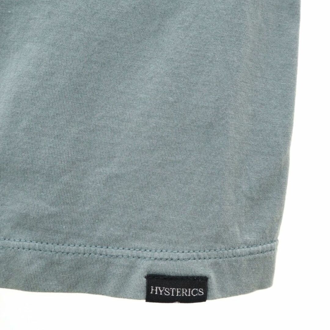 HYSTERICS(ヒステリックス)のヒステリックス 日本製 両面プリント 半袖 Tシャツ ワンピース グリーン系 HYSTERICS チュニック レディース 古着 【240329】 メール便可 レディースのワンピース(その他)の商品写真