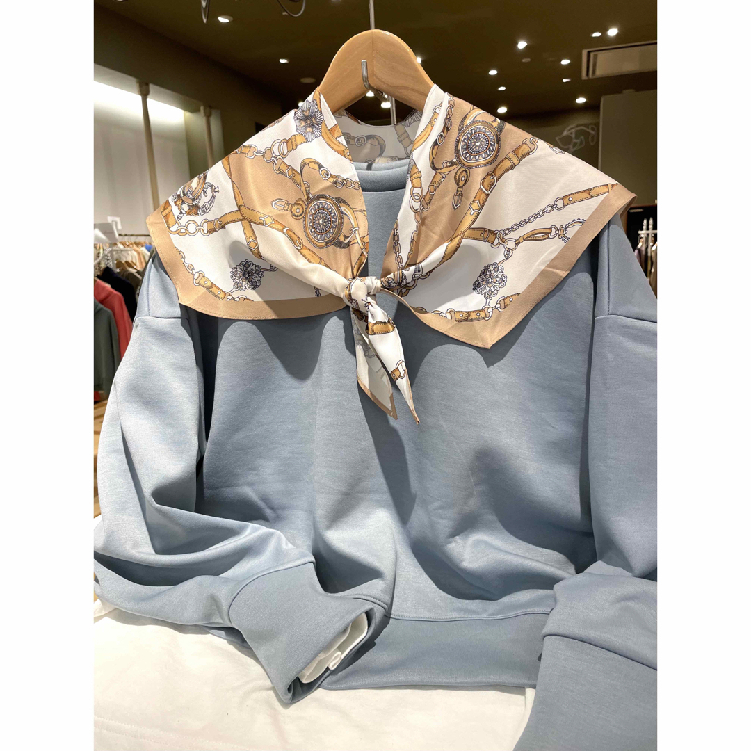 chocol raffine(ショコラフィネ)のセーラーベルト柄スカーフ ネイビー レディースのアクセサリー(つけ襟)の商品写真