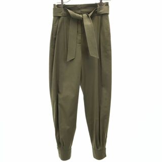 マックスマーラ(Max Mara)のマックスマーラ イタリア製 裾ギャザー パンツ 36 カーキ系 MAX MARA レディース 古着 【240329】(その他)