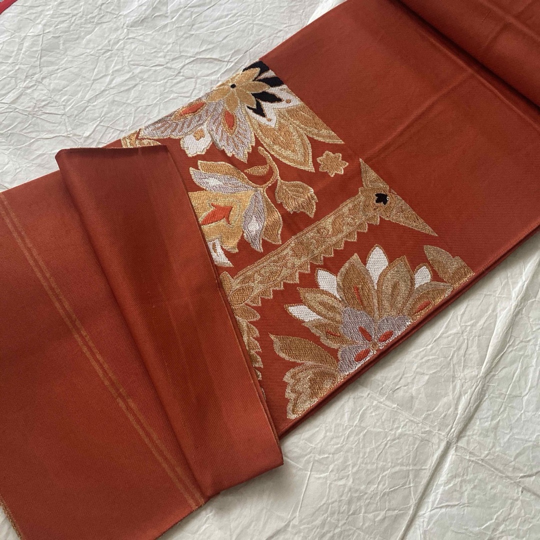 袋帯　正絹 レディースの水着/浴衣(帯)の商品写真