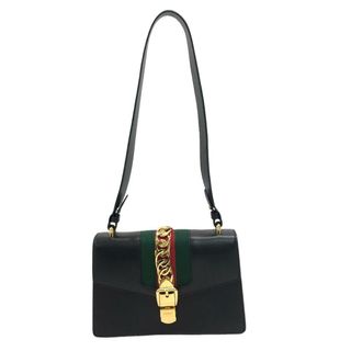 グッチ(Gucci)のグッチ GUCCI ショルダーバッグ
 シェリーライン シルヴィ チェーン 421882 ブラック(ショルダーバッグ)